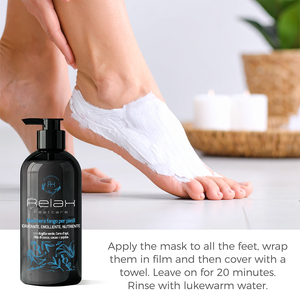 Mascarilla de barro para pies RELAX Private Label 250ml |   Tratamiento Hidratante y Nutritivo para Pies con Aceite de Coco y Cacao para Todo Tipo de Piel, OEM ODM - Product Image 3