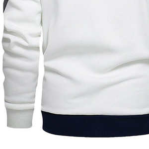 ชุดวอร์มเข้ารูปแบบมีซิปสำหรับผู้ชายชุดวอร์มผ้าฝ้ายคอปกตั้งแบบสั่งทำพร้อมไซส์ใหญ่พิเศษดีไซน์สีพื้นขายดี - Product Image 6