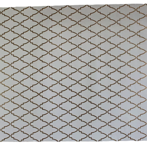 Papier cadeau artisanal en coton recyclé avec impression métallisée dorée, couleur crème, feuilles de papier cadeau pour l'art et l'artisanat - Product Image 1