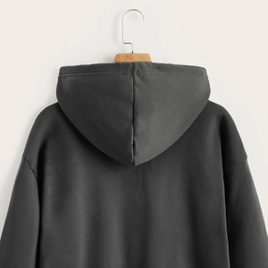 Sweat à capuche brodé en coton mélangé sur mesure pour hommes séchage rapide respirant logo personnalisé pour la saison hivernale - Product Image 5