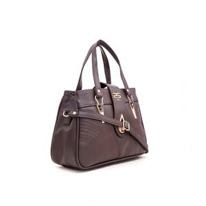 Bolso de mano marrón formal P55332 Accesorio elegante de pulseras de cadena y eslabones - Product Image 3