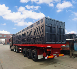 Semirremolque de 40 pies para Transporte – Caja, Remolque de Plataforma, Remolque de Carga Abierto - Product Image 1