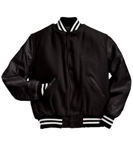Servicios OEM, Chaqueta Varsity Unisex Personalizada de Invierno con Cuello Alto, Parche Bordado en Chenilla, Resistente al Viento y Ecológica - Product Image 4