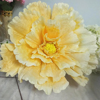 Grandes fleurs de pivoine artificielles géantes, tête de pivoine géante en flanelle, fleur de 40 cm, 60 cm, 80 cm, vente en gros, accessoires de scène de mariage