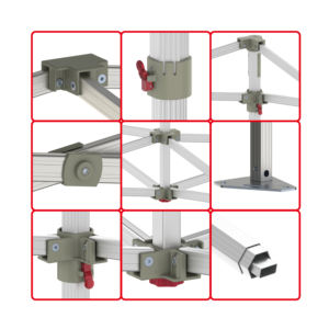 เต็นท์ทรงหกเหลี่ยมอลูมิเนียมอัลลอยด์พับได้ขนาด 10x10 ฟุต สำหรับงานหนัก <span class=keywords><strong>ขาย</strong></span>ดี เหมาะสำหรับงานกลางแจ้งขนาดใหญ่ หรือใช้เป็นเต็นท์สำหรับผู้ลี้ภัย ขนาด 3x3 เมตร - Product Image 3