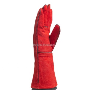 Gants de protection personnalisables avec doublure en cuir et coton résistant à la chaleur Taille XL Échantillon gratuit Gants de sécurité avec logo personnalisé Soudage - Product Image 2
