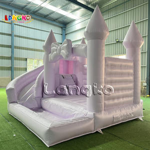 Combo gonflable commercial Offre Spéciale maison de rebond blanche nouvelle conception videur gonflable avec toboggan et fosse à balles <span class=keywords><strong>pour</strong></span> les fêtes d'enfants - Product Image 5