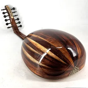 Oud Profesional de 11 Cuerdas - Lira Árabe Hecha a Mano con Incrustaciones de Ébano y Madera de Burl - Product Image 6