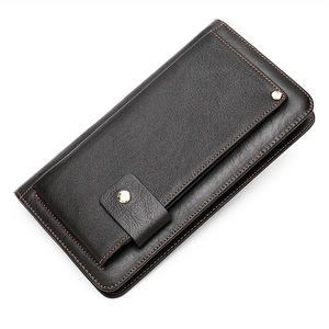 2023 Fashion Genuine Leather ID Card <b>Holder</b> Stylish <b>Wallet</b> Men Standing <b>Holder</b> for Business Card - Product Image 2