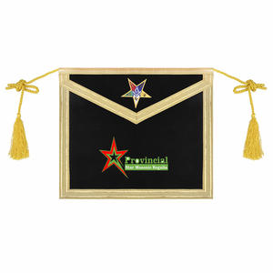 Tablier et colliers en cuir artificiel Regalia maçonnique fait à la main de haute qualité avec couleur et logo personnalisables - Product Image 4