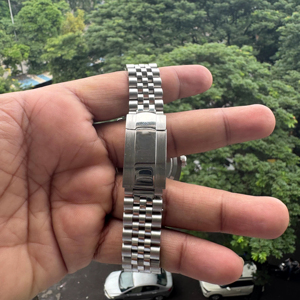 Montre-bracelet à quartz en acier inoxydable de luxe pour hommes Style hip-hop sportif parfait pour les affaires quotidiennes montre décontractée cadeau pour lui - Product Image 4