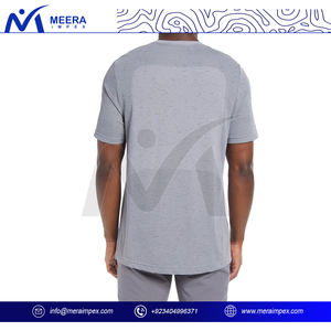 Camisetas de cuello redondo para hombre superventas ropa de calle de punto personalizable de alta calidad nueva moda Color sólido con mangas cortas - Product Image 5