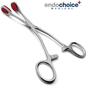 Fórceps de sujeción de lengua Collin de uso duradero, instrumento quirúrgico con mordazas de goma, acero inoxidable de Endochoice Medical - Product Image 6