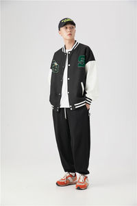 Vente en gros Ajoutez Votre Propre Personnaliser En Cuir Varsity Letterman Veste Tendance - Product Image 4