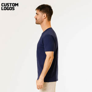 Camiseta de Cuello Redondo Holgada 100% Algodón para Hombre, Transpirable - Product Image 4