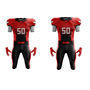 Tenues de football américain à manches courtes pour hommes, conception personnalisée en gros, respirantes et imprimées, ensembles pour les nouvelles équipes - Product Image 4