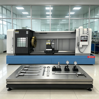 Tour CNC horizontal QK1332, haute performance, commande CNC FANUC, haute productivité pour le travail des métaux