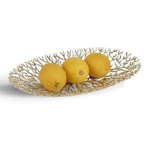 Elegante cuenco de frutas de latón diseño antiguo 100% cuenco de frutas de latón natural en forma de hoja tamaño mediano y precio bajo - Product Image 5