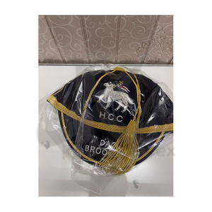 Casquette de rugby personnalisée Kavran Impex Y.R.F.U. Écusson brodé noir style Angleterre 1985/86, unisexe adulte, velours, formel, quatre chapeaux - Product Image 2