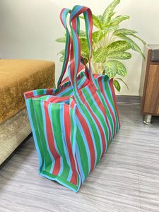 Large Eco-Friendly Reusable Recycled Nylon Zipper Bags Offset Printing Sustainable Plastic Bags Made India Bulk Supply <b>Laundry</b> - Product Image 6