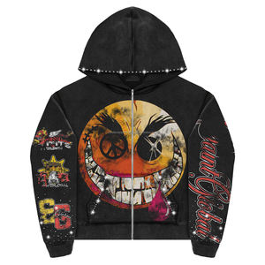 ชุดวอร์มผ้าฝ้ายคุณภาพสูงแบบกำหนดเองสำหรับผู้ชาย เสื้อฮู้ดดี้และกางเกงจ็อกเกอร์ ชุดฮู้ดดี้โอเวอร์ไซส์แบบสวมหัว กางเกงวอร์มแบบซักแล้ว ชุด 2 ชิ้นสำหรับผู้ชาย - Product Image 2