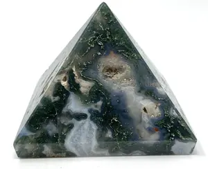 Beste Kwaliteit Natuurlijke Mosagaat Helende Kristallen Edelsteen Agaat Piramides Kopen Van Alif Kristal En Agaat