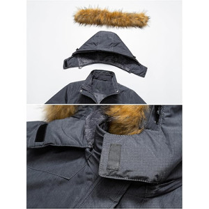 Women's Winter Puffer Jacket Denim Style Breathable Quick Dry Turtleneck Collar Plain Dyed Woven Fabric Stylish Trendy Fashion - Product Image 5