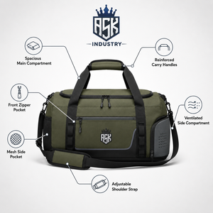 Bolsa de lona diseñada con una forma práctica, interior espacioso y correa de hombro cómoda para viajes, deportes y uso diario. - Product Image 6