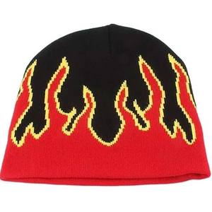 Gorro de invierno de algodón a la moda de alta calidad, gorros de punto sin borde de diseñador con estampado de tamaño personalizado Patter2026 - Product Image 2