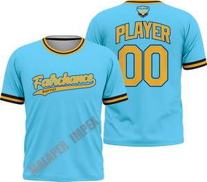 Ropa deportiva personalizada unisex, conjunto de pantalones y Jersey, uniforme de equipo de softball con medias mangas y botones, ropa deportiva transpirable para hombres - Product Image 5