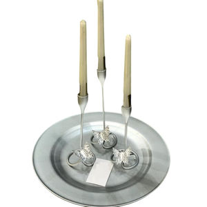 Candelero de Metal plateado de calidad Superior, candelabro de diseño de mariposa elegante, candelabro decorativo, suministros para restaurante de Hotel - Product Image 1