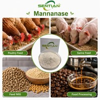 Poudre d'enzyme mannanase de qualité alimentaire 50000 U/g pour l'alimentation des volailles et des porcs