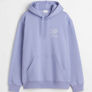 Venta al por mayor personalizado pulóver con capucha ropa de calle tamaño Moda hombre sudadera de algodón con 3D bordado OEM 3D cuello con capucha - Product Image 1