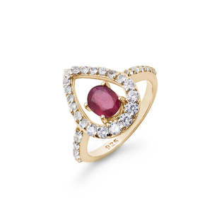 Bagues de fiançailles pour femmes, cadeaux d'anniversaire de mariage, argent massif 925 sterling, rubis rouge romantique, pierre précieuse, forme ovale - Product Image 4