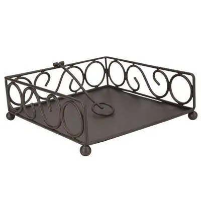 Antique Look High Quality Napkin Holder Iron Metal Design Home, Hotel & Restaurant Table Decoration Utility Item with Clamp