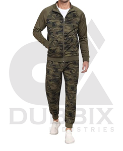 ชุดกีฬาซิปเต็มลำลองสำหรับผู้ชายชุดวอร์มวิ่งแขนยาวชุด2ชิ้นพิมพ์ลายระบายอากาศเป็นมิตรกับสิ่งแวดล้อมบวก - Product Image 3