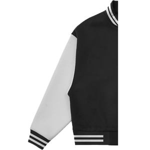 Factory Wholesale Custom Genuine <b>Leather</b> Varsity <b>Jacket</b> OEM Design Breathable Windproof High Quality <b>Men</b> Embroidery Patch Front - Product Image 6
