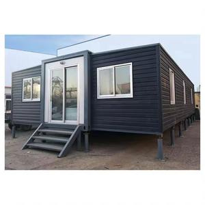 Grande maison mobile de luxe préfabriquée en conteneur, extensible, deux chambres, en acier, en stock - Product Image 1