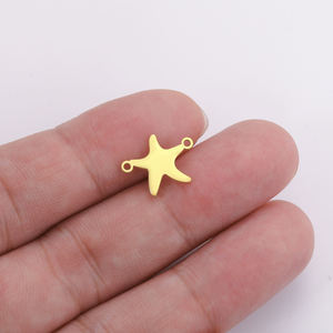 Charmes poisson étoile faits à la main en argent sterling pendentif personnalisable faisant des bijoux - Product Image 3