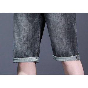Summer Denim Shorts Men Stretch Ripped <b>Jeans</b> Man <b>Slim</b> Straight Shorts Fashion Black <b>Jeans</b> Soild Shorts Streetwear Man Clothing - Product Image 3