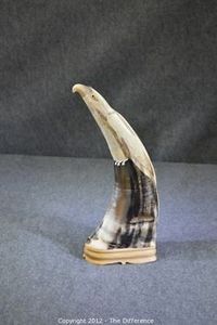 Taza de cerámica de cuerno vikingo festivo hecho a mano para hidromiel y cerveza para fiestas navideñas y alegrías navideñas - Product Image 6