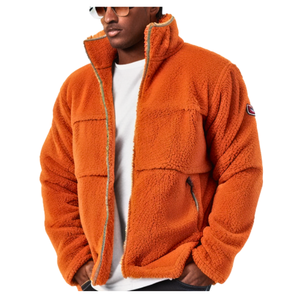 Vestes en polaire d'hiver pour hommes en gros avec logo personnalisé, taille plus, col montant, fermeture éclair, anti-rétrécissement, séchage rapide, respirant, polyester - Product Image 1