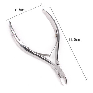 Outil de manucure pédicure en acier inoxydable pour salon à domicile coupe-cuticules podiatrie pince à ongles incarnés - Product Image 1