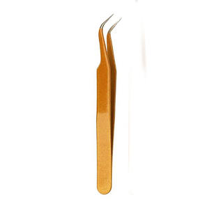 Custom Slight Curved <b>Eyelash</b> Extension <b>Tweezers</b> Stainless Steel Beauty Supplies Private Label <b>Eyelash</b> <b>Tweezers</b> - Product Image 2