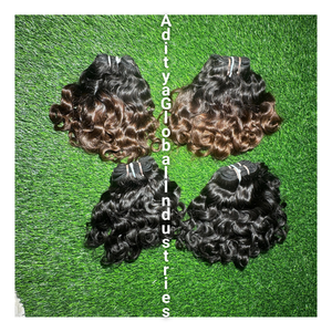 Vente en gros de cheveux indiens bouclés pour bébé directement de l'Inde Remy vendeurs de cheveux indiens à cuticule alignée 100% non traités - Product Image 2