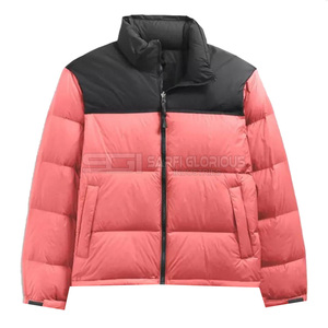 Chaquetas de hombre personalizadas con capucha ligeras al por mayor burbuja relleno acolchado poliéster Logo parche chaqueta acolchada para hombre - Product Image 5