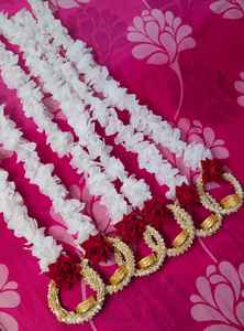 Gran oferta, guirnalda de flores de loto de jazmín Artificial para boda india y decoración de fiesta, perfecta para Sangeet Mehandi - Product Image 2