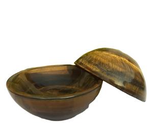 Cuenco de cristal tallado a mano de ojo de tigre, bandeja, plato para decoración del hogar para Chakra, equilibrio, energía curativa, piedra preciosa Natural - Product Image 1