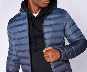 Doudoune Homme Personnalisée 2025 – Nouvelle Collection, Longueur Standard, Imperméable, Brillante, avec Capuche Zippée et Rembourrage Épais en Toile – Vente en Gros - Product Image 6