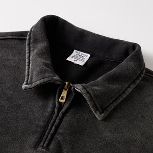 Nouveau personnalisé 1/4 fermeture éclair entraînement pull équipage doux coton polaire à manches longues pull ample femmes automne hiver - Product Image 4